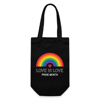 L’amour est l’amour. Mois de la fierté. - Sac à bouteille - noir - Devant