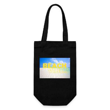 Beach 26 - Geschenkbeutel für Flaschen - Schwarz - Vorne