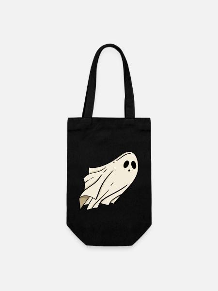 Geist Halloween - Geschenkbeutel für Flaschen - Schwarz