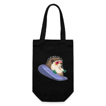 Hedgehog Snowboarder Snowboard - Sac à bouteille - noir - Devant