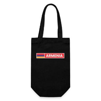 Armenia Flag - Gift Bag for Bottles - black - Front