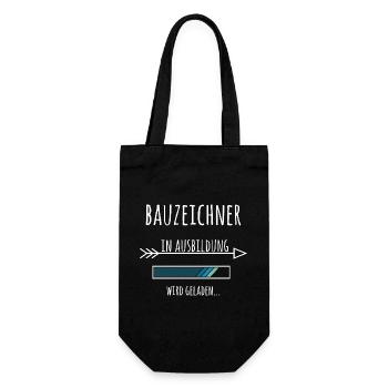 Bauzeichner Beruf Ausbildung Geschenk - Geschenkbeutel für Flaschen - Schwarz - Vorne