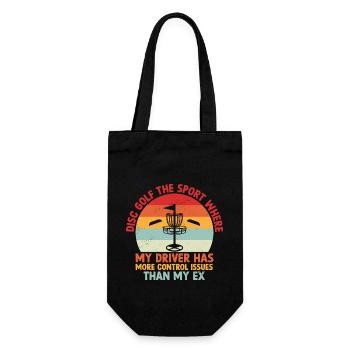 Disc Golf Player Disc Golfer Frisbee Player Par Pu - Sac à bouteille - noir - Devant