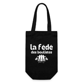 bouliste, pétanque, fan de pétanque - Sac à bouteille - noir - Devant