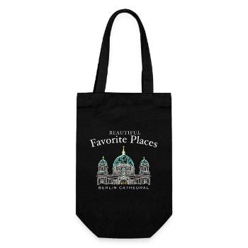 Berlin Cathedral, Beautiful Favorite Places, Germany - Gift Bag for Bottles - black - Front