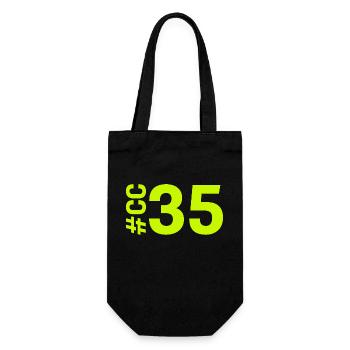 CC35-KARTON - Geschenkbeutel für Flaschen - Schwarz - Vorne