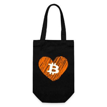 Bitcoin Crypto Cryptocurrency Splash - Sac à bouteille - noir - Devant