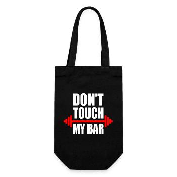 Dont touch my bar - Geschenkbeutel für Flaschen - Schwarz - Vorne