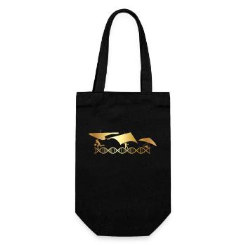 Paragliding is in my DNA - Gift Bag for Bottles - black - Front