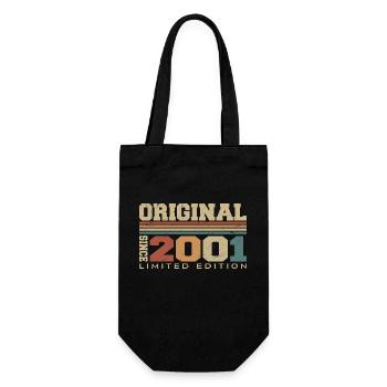 Original 2001 Rétro Cadeau 23e Anniversaire 2001 - Sac à bouteille - noir - Devant