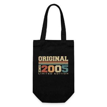 Original 2005 Rétro Cadeau 19e Anniversaire 2005 - Sac à bouteille - noir - Devant