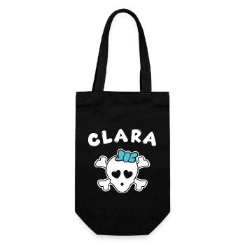 Pirate Clara Design for Girls and Women - Gift Bag for Bottles - black - Front