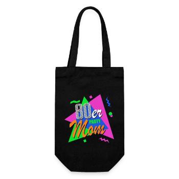 80s Mom - 80s - Colorful + Crazy - Retro - Gift Bag for Bottles - black - Front