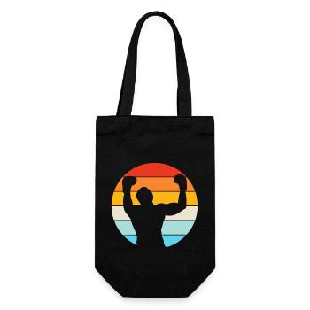 Boxen Vintage - Geschenkbeutel für Flaschen - Schwarz - Vorne