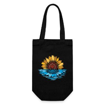 Tournesol, Mer, Coucher De Soleil, Fleurs, L’Eau - Sac à bouteille - noir - Devant