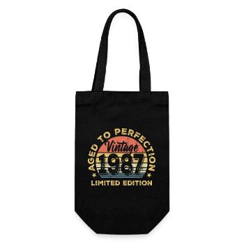 Vintage 1987 Limited Edition - Gift Bag for Bottles - black - Front
