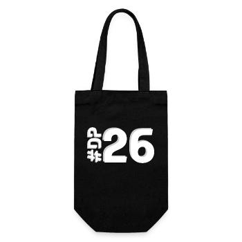 DP26-KARTON - Geschenkbeutel für Flaschen - Schwarz - Vorne