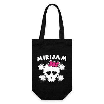 Pirate Mirijam Design for Girls and Women - Gift Bag for Bottles - black - Front
