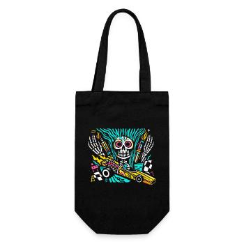 Drag Car Racing for True Motorsport Fans - Gift Bag for Bottles - black - Front