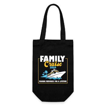 Family Cruise 2024 Voyage Cruising Tour Matching - Gift Bag for Bottles - black - Front