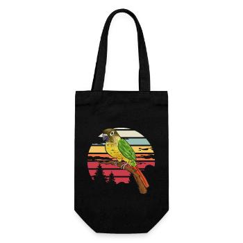 Molina Parakeet Parrot Bird Parakeet - Gift Bag for Bottles - black - Front