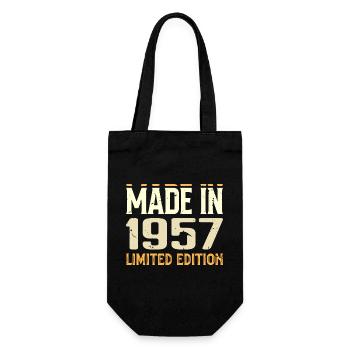 Awesome 1957 Anniversary Gift From 1957 Retro - Gift Bag for Bottles - black - Front