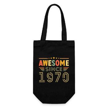 Vintage Legend 1970 Gift from 1970 - Born in 1970 - Gift Bag for Bottles - black - Front