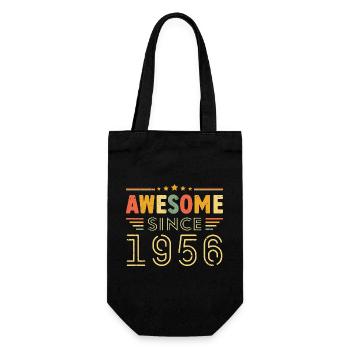 Vintage Legend 1956 Gift from 1956 - Born in 1956 - Gift Bag for Bottles - black - Front