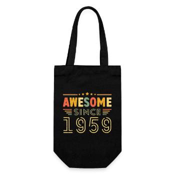 Vintage Legend 1959 Geschenk von 1959 - Jahrgang 1959 - Geschenkbeutel für Flaschen - Schwarz - Vorne