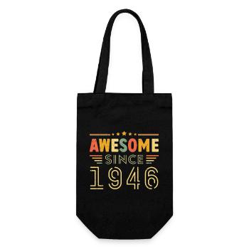 Millésime Légende 1946 Cadeau de 1946 - Né en 1946 - Sac à bouteille - noir - Devant