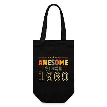 Millésime Légende 1960 Cadeau de 1960 - Né en 1960 - Sac à bouteille - noir - Devant