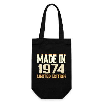 Awesome 1974 Birthday Gift Since 1974 Retro - Gift Bag for Bottles - black - Front