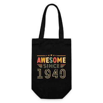 Millésime Légende 1940 Cadeau de 1940 - Né en 1940 - Sac à bouteille - noir - Devant