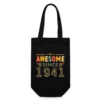 Millésime Légende 1941 Cadeau de 1941 - Né en 1941 - Sac à bouteille - noir - Devant
