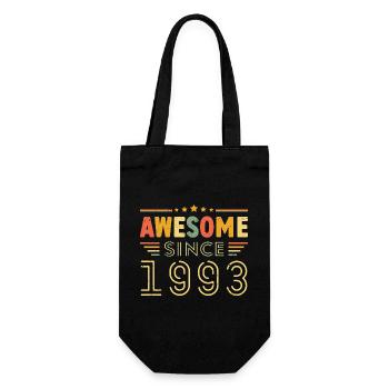 Vintage Legend 1993 Geschenk von 1993 - Jahrgang 1993 - Geschenkbeutel für Flaschen - Schwarz - Vorne