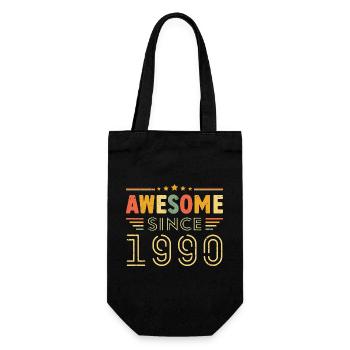 Vintage Legend 1990 Geschenk von 1990 - Jahrgang 1990 - Geschenkbeutel für Flaschen - Schwarz - Vorne