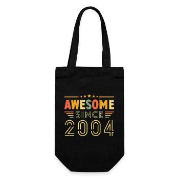 Vintage Legend 2004 Gift from 2004 - Born in 2004 - Gift Bag for Bottles - black - Front