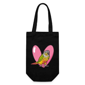 Molina Parakeet Parrot Bird Parakeet - Gift Bag for Bottles - black - Front