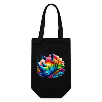 Rhinoceros - Gift Bag for Bottles - black - Front