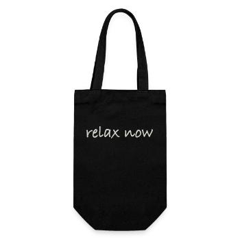 relax now - Gift Bag for Bottles - black - Front