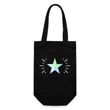 Pastel Shining Star - ApriNoeScor - Gift Bag for Bottles - black - Front