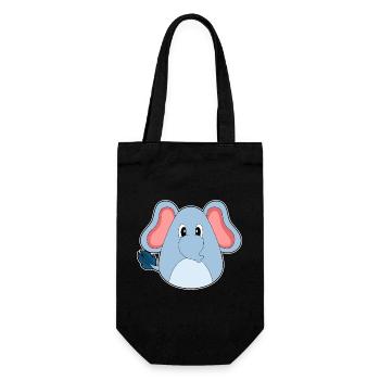 Elefant Ostern Osterei - Geschenkbeutel für Flaschen - Schwarz - Vorne