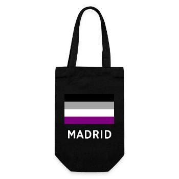 Asexualität Pride Flagge Madrid - Geschenkbeutel für Flaschen - Schwarz - Vorne