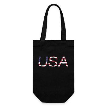 Les États-Unis aux couleurs du drapeau américain drapeau - Sac à bouteille - noir - Devant