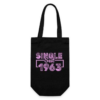 Single 1963 - Geschenkbeutel für Flaschen - Schwarz - Vorne