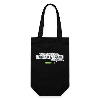 Please do not disturb, panic attack is just loading anxiety - Gift Bag for Bottles - black - Front