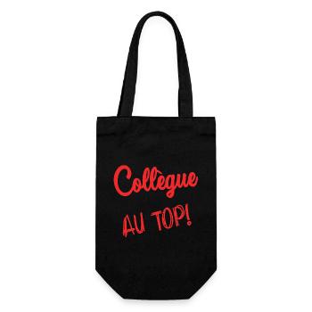 COLLEGUE. DEPART. EMPLOI. HUMOUR. MANAGER. CHEF - Sac à bouteille - noir - Devant