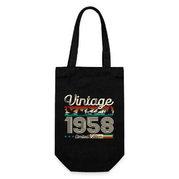 66ème Anniversaire Légende Millésime 1958 Millésime 58 - Sac à bouteille - noir - Devant