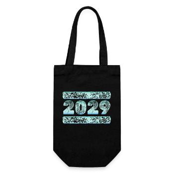 Eiskalt 2029 - Geschenkbeutel für Flaschen - Schwarz - Vorne