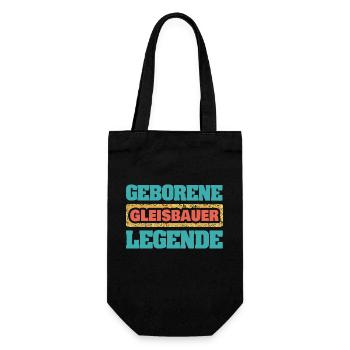 Gift for track builders - Gift Bag for Bottles - black - Front